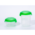 2pcs cozinha plástica redonda recipiente de alimentos 2pk